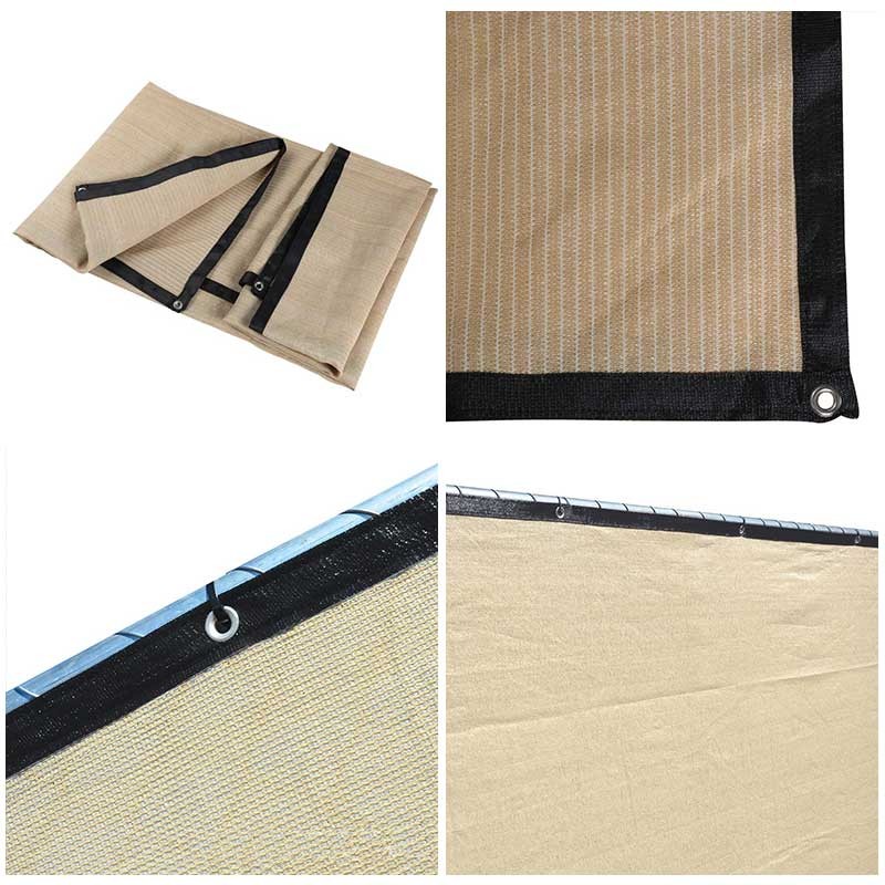 the sewing of the privacy screen net 