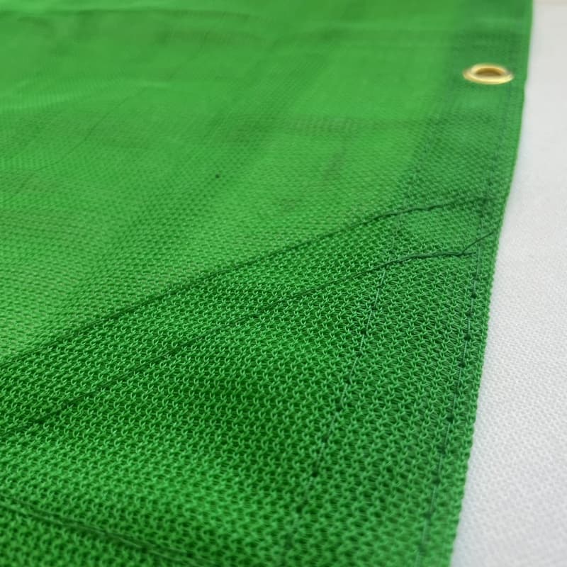 230gsm Green cooor  75% shade rating Uv Protection Of Shade Mesh Tarp with copper buckle
