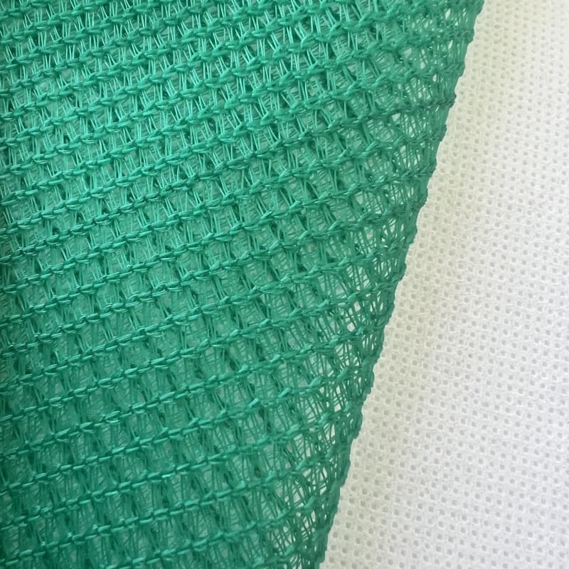 230gsm Green cooor  75% shade rating Uv Protection Of Shade Mesh Tarp with copper buckle