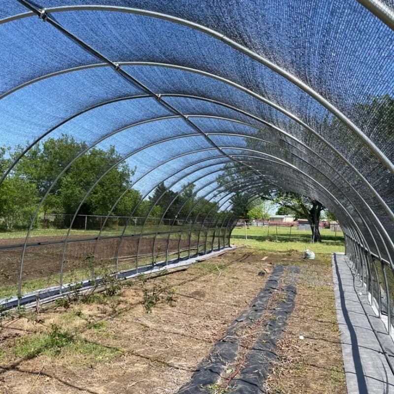 Greenhouse shade cloth for plant protection