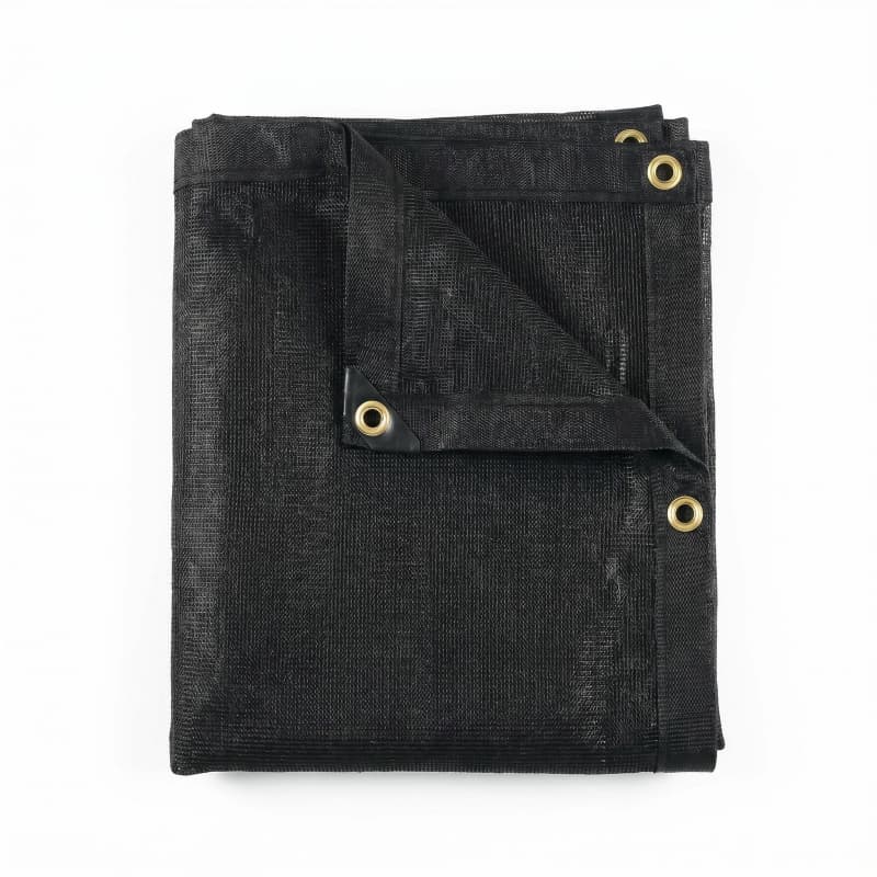 black shade mesh tarp