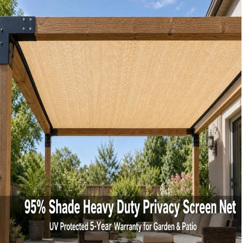 Beige Shade Mesh Tarp