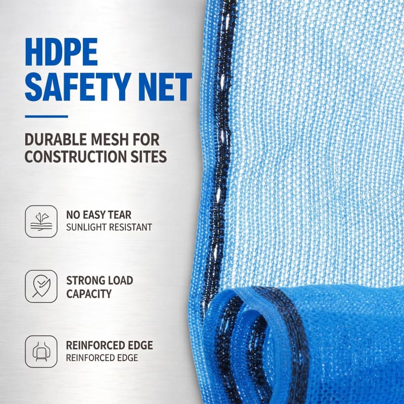 HDPE Construction Safety Net: UV Resistant & High Tensile Scaffold Fall Protection Net