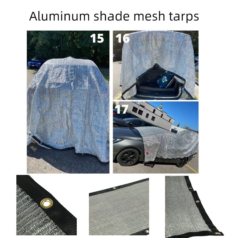 shade aluminum mesh tarps