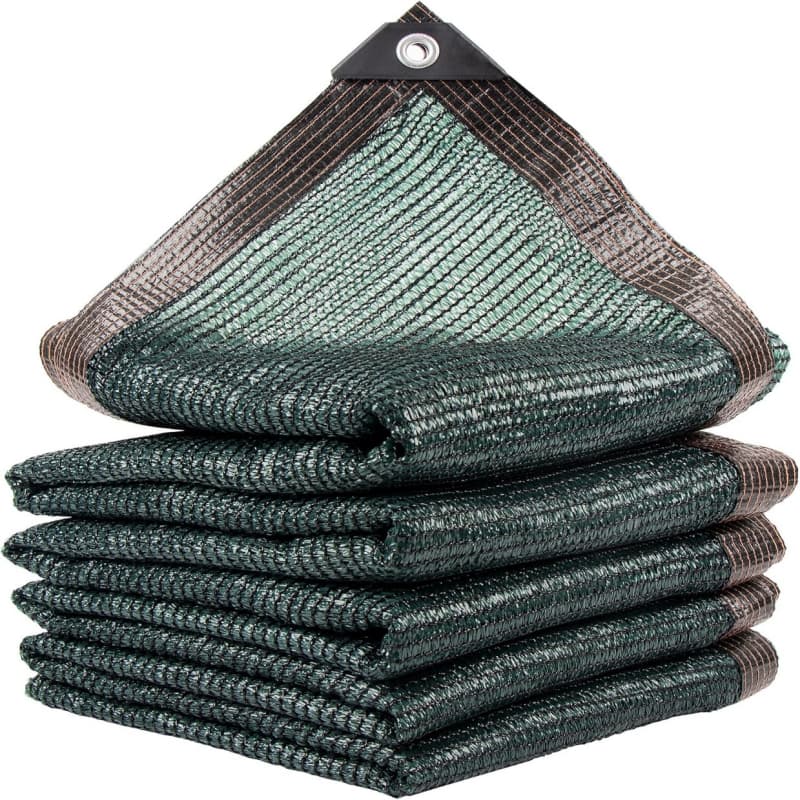 HDPE Knitted Shade Mesh Tarp Reinforced Edge Outdoor Sun Shade Cover
