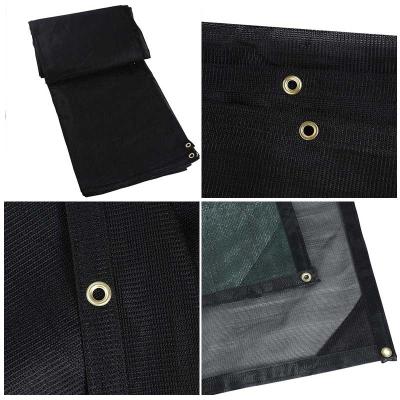 80% knitted black sun shade mesh tarps