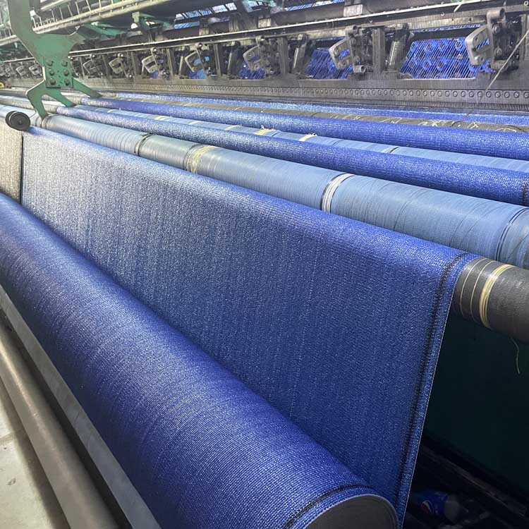 the blue color of the fabric machine sun shade mesh ,sunshade net privacy screen net 