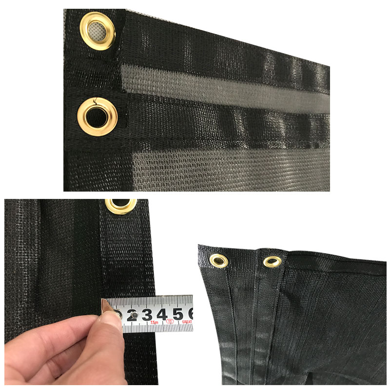 How to choice and make the black mesh tarps 